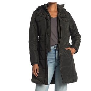 Lucky Brand hooded puffer jacket